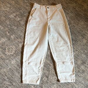 Everlane Cream Organic Cotton jeans - size 0 - barrel jeans